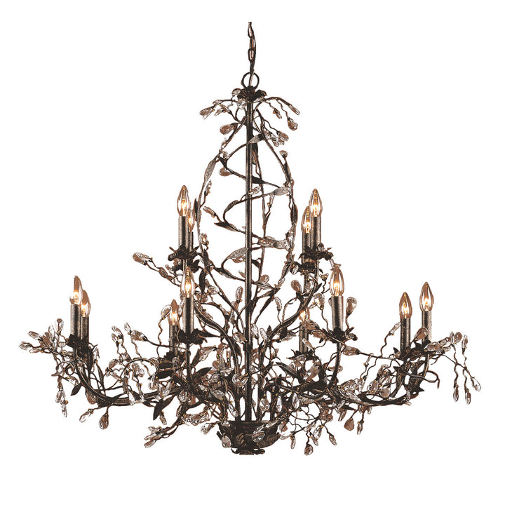 Elk Circeo 8055/8+4 Chandelier Light - Deep Rust