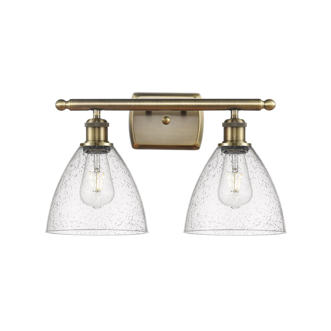 Innovations Ballston 516-2W-AB-GBD-754 Bath Vanity Light 18 in. wide - Antique Brass