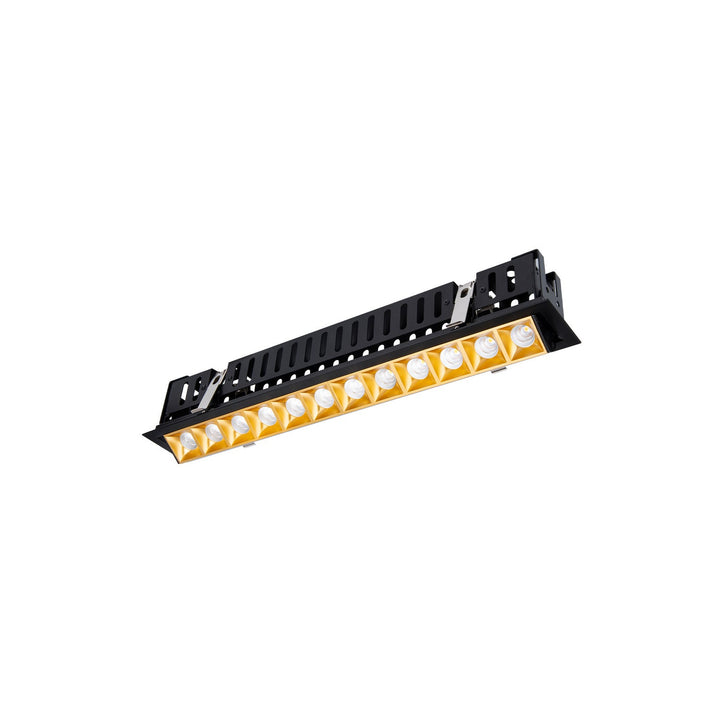 Wac Lighting R1GAT12-F930-GLBK  Multi Stealth Recessed Light Gold/Black