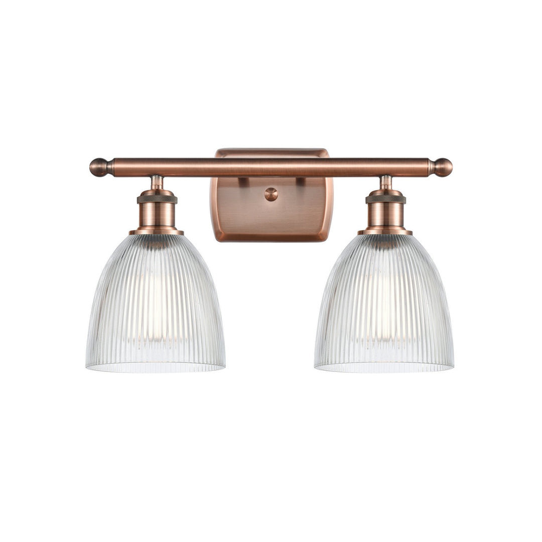 Innovations Ballston 516-2W-AC-G382-LED Bath Vanity Light 16 in. wide - Antique Copper