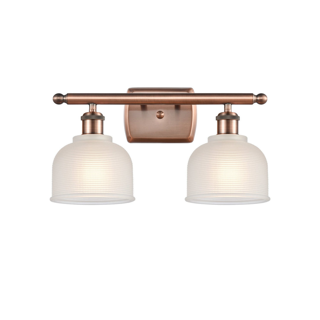 Innovations Ballston 516-2W-AC-G411-LED Bath Vanity Light 16 in. wide - Antique Copper
