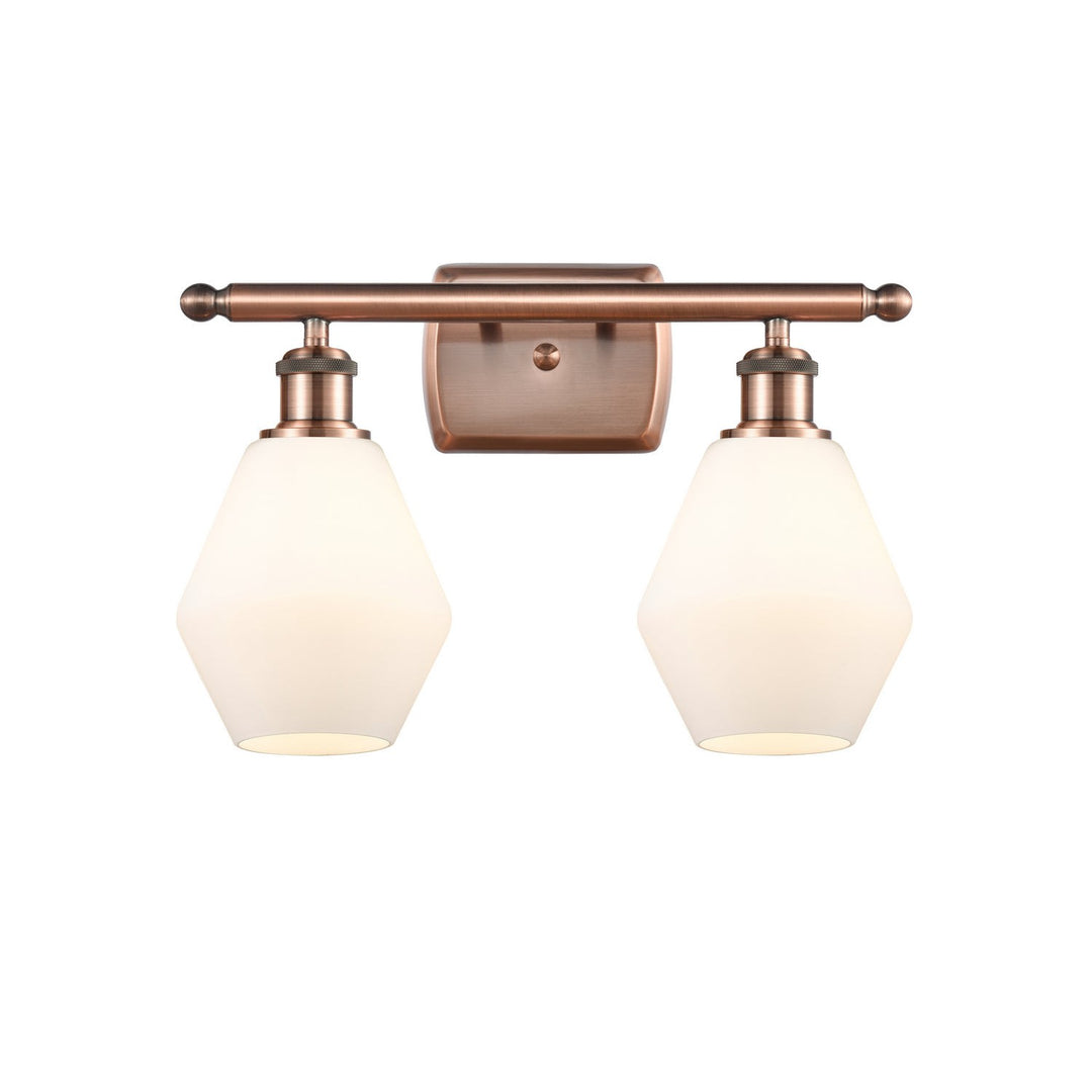 Innovations Ballston 516-2W-AC-G651-6-LED Bath Vanity Light 16 in. wide - Antique Copper