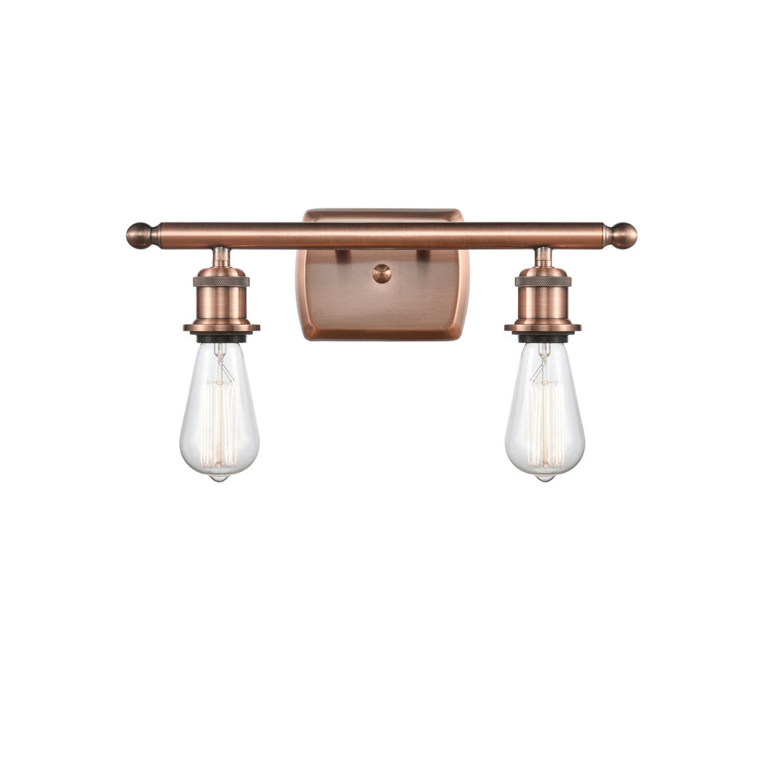 Innovations Ballston 516-2W-AC-LED Bath Vanity Light 16 in. wide - Antique Copper