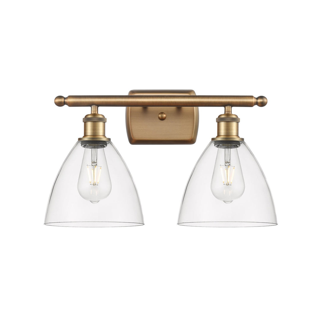 Innovations Ballston 516-2W-BB-GBD-752 Bath Vanity Light 18 in. wide - Brushed Brass