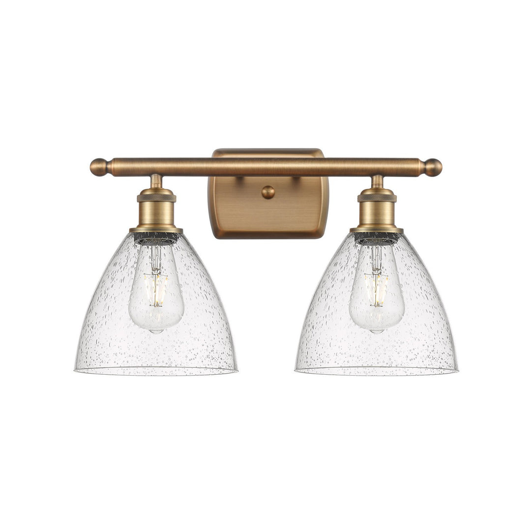 Innovations Ballston 516-2W-BB-GBD-754 Bath Vanity Light 18 in. wide - Brushed Brass