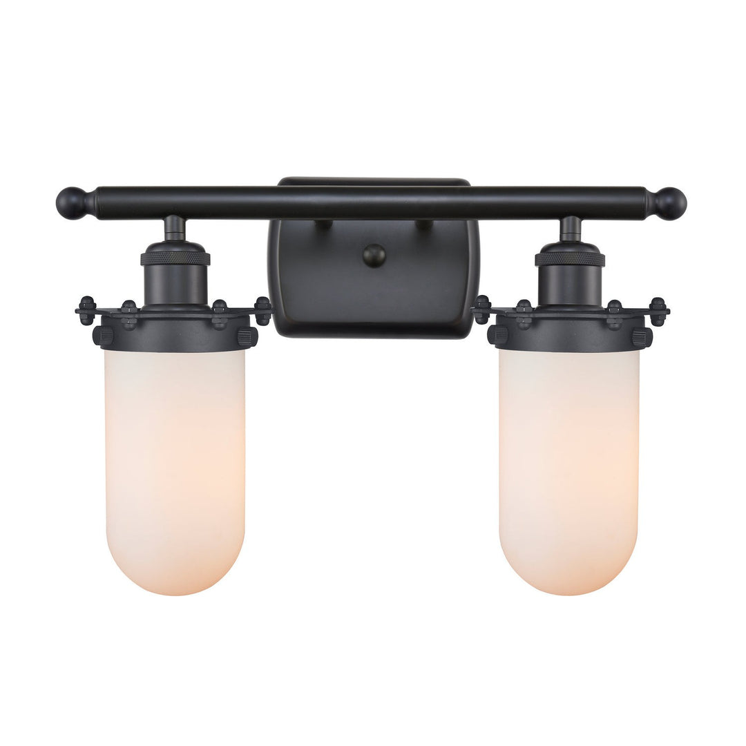 Innovations Austere 516-2W-BK-CE231-W-LED Bath Vanity Light 16 in. wide - Matte Black