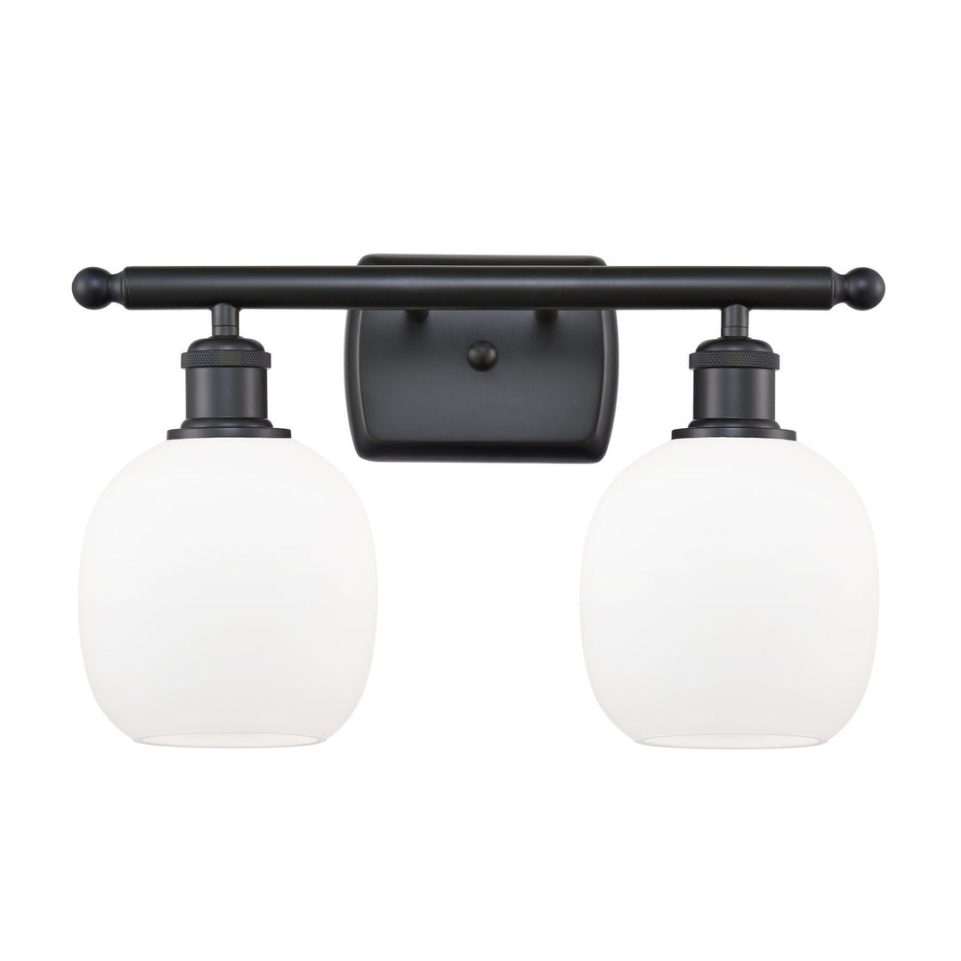 Innovations Ballston 516-2W-BK-G101 Bath Vanity Light 16 in. wide - Matte Black