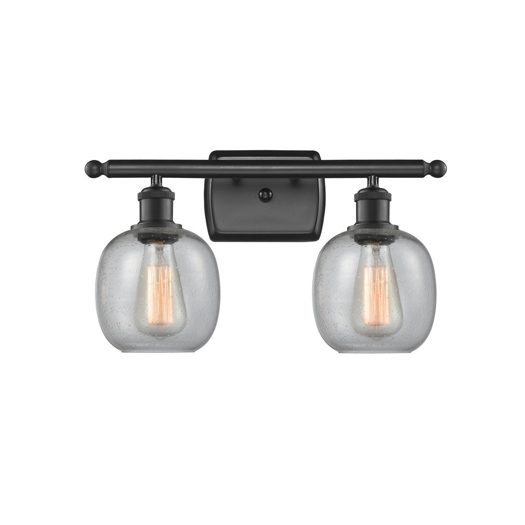 Innovations Ballston 516-2W-BK-G104 Bath Vanity Light 16 in. wide - Matte Black