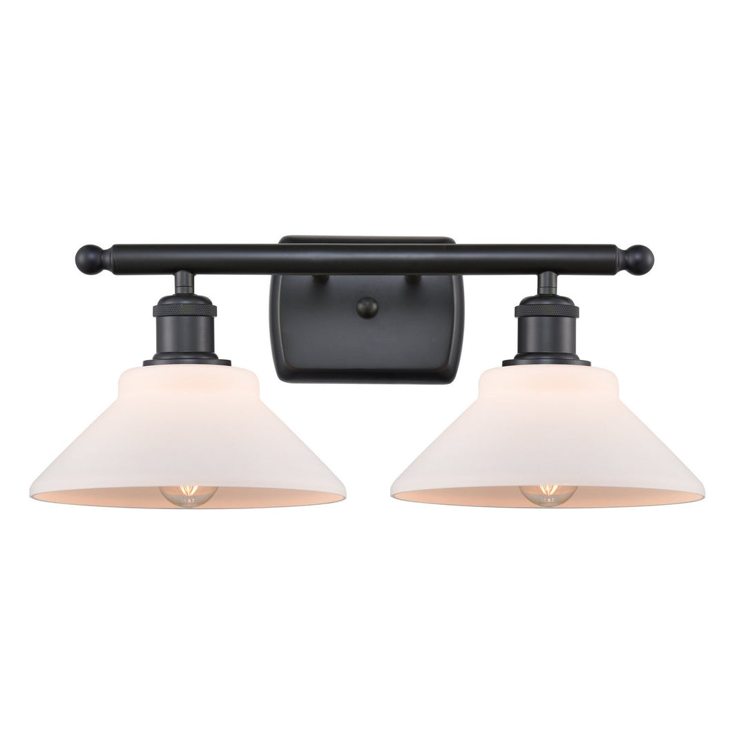 Innovations Ballston 516-2W-BK-G131-LED Bath Vanity Light 18 in. wide - Matte Black