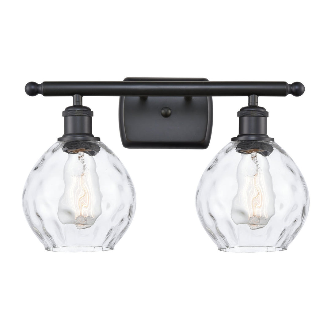 Innovations Ballston 516-2W-BK-G362-LED Bath Vanity Light 16 in. wide - Matte Black