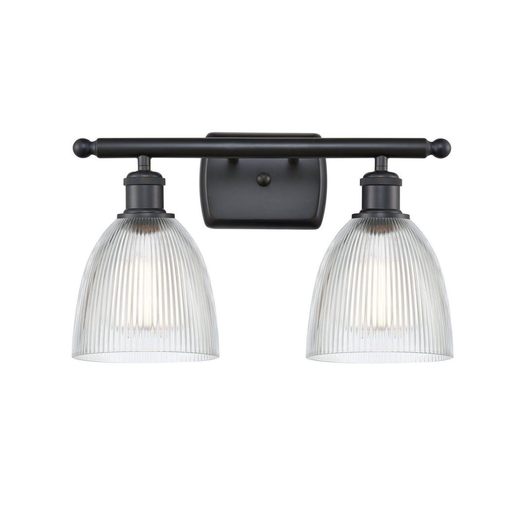 Innovations Ballston 516-2W-BK-G382 Bath Vanity Light 16 in. wide - Matte Black