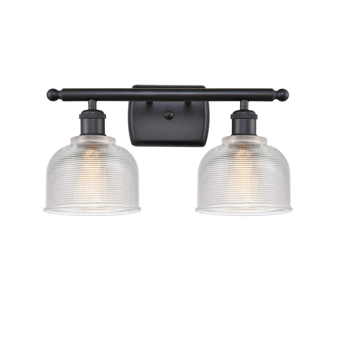 Innovations Ballston 516-2W-BK-G412 Bath Vanity Light 16 in. wide - Matte Black