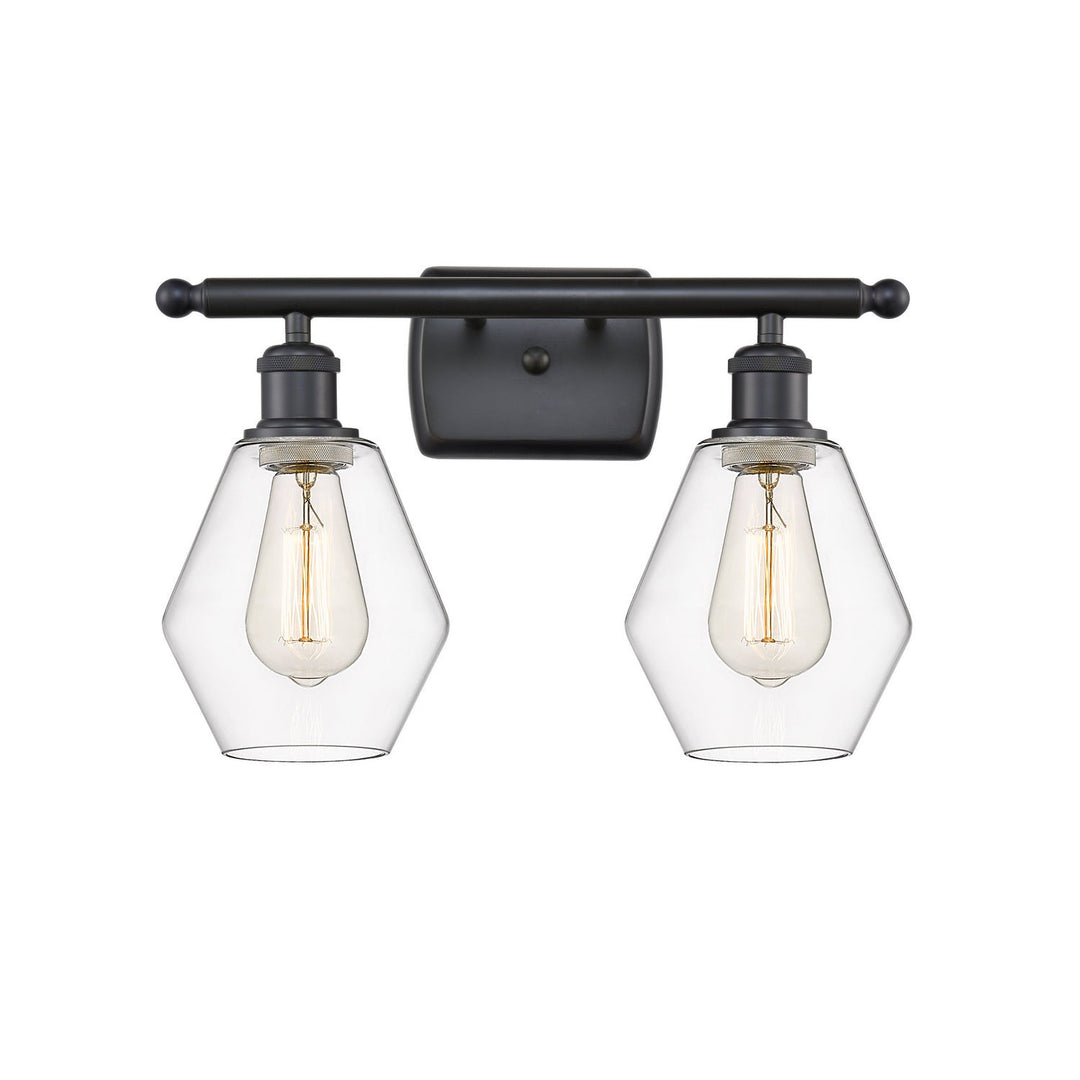 Innovations Ballston 516-2W-BK-G652-6 Bath Vanity Light 16 in. wide - Matte Black