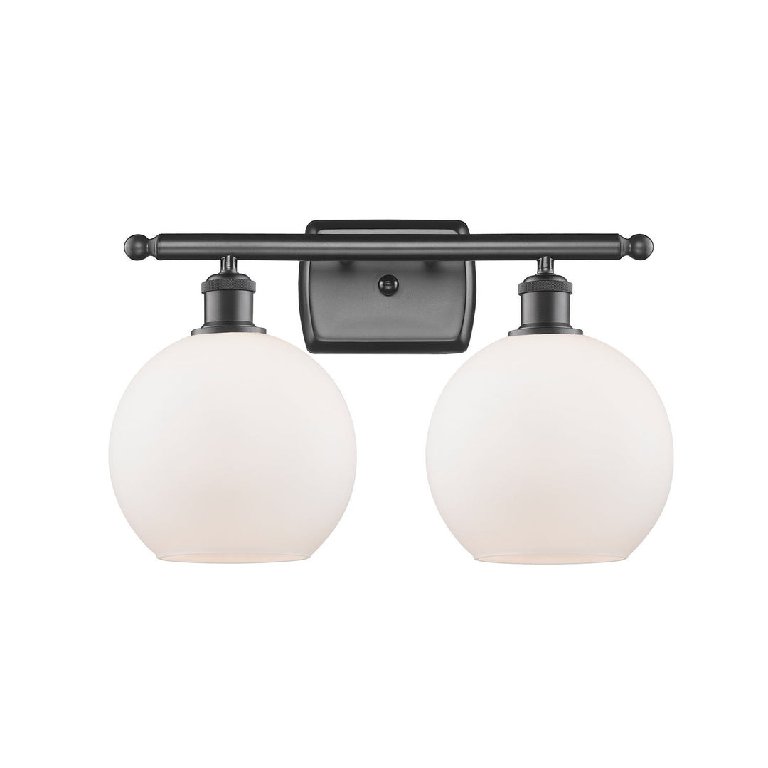 Innovations Ballston 516-2W-OB-G121-8-LED Bath Vanity Light 18 in. wide - Oil Rubbed Bronze