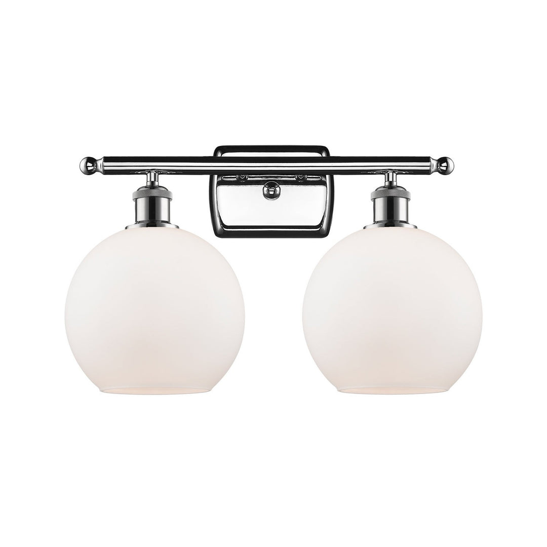 Innovations Ballston 516-2W-PC-G121-8 Bath Vanity Light 18 in. wide - Polished Chrome