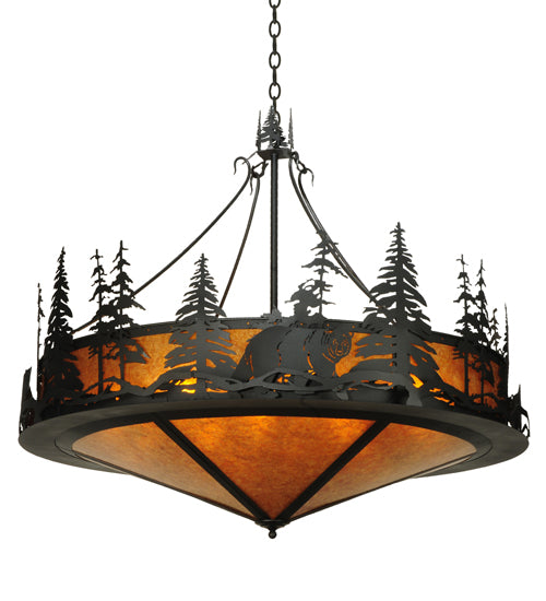 Meyda Tiffany Bear At Dusk 126551 Pendant Light - Nickel