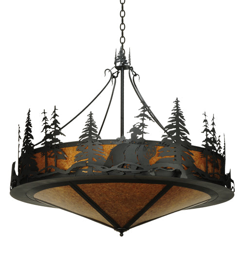 Meyda Tiffany Bear At Dusk 126551 Pendant Light - Nickel