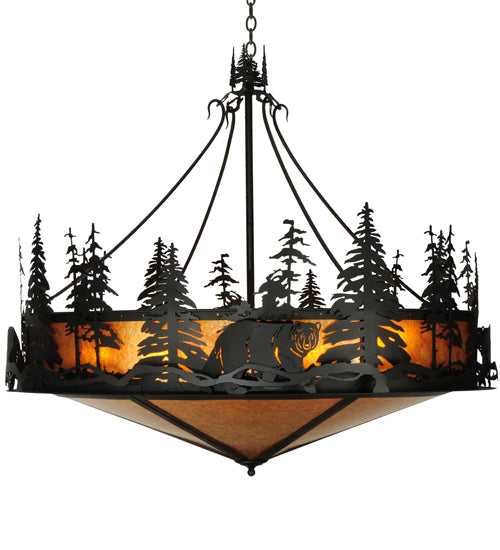 Meyda Tiffany Bear At Dusk 126551 Pendant Light - Nickel