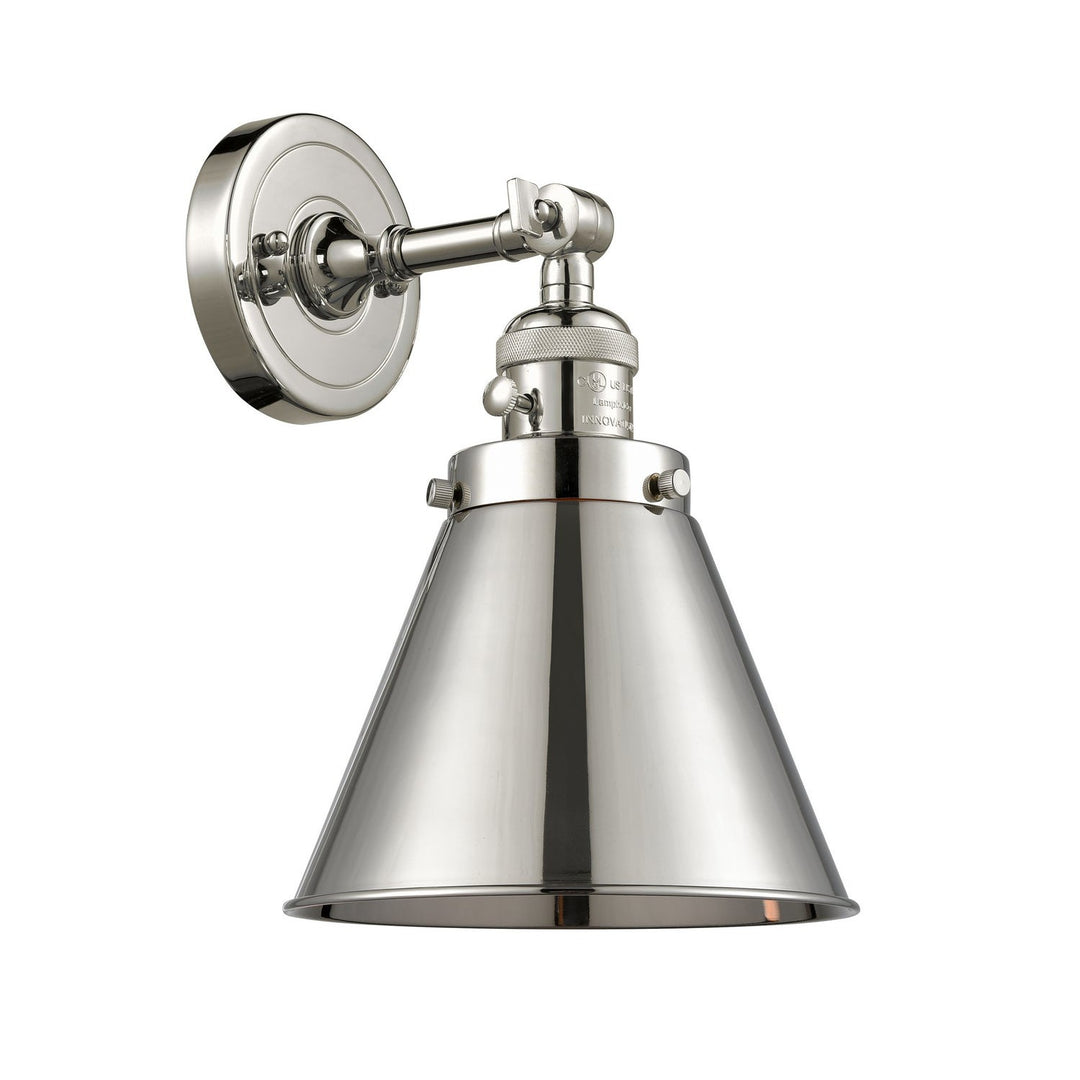 Innovations Franklin Restoration 203SW-PN-M13-PN-LED Wall Sconce Light - Polished Nickel