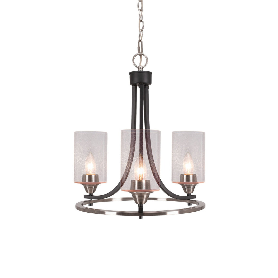 Toltec Paramount 3403-mbbn-300 Chandelier Light - Matte Black & Brushed Nickel