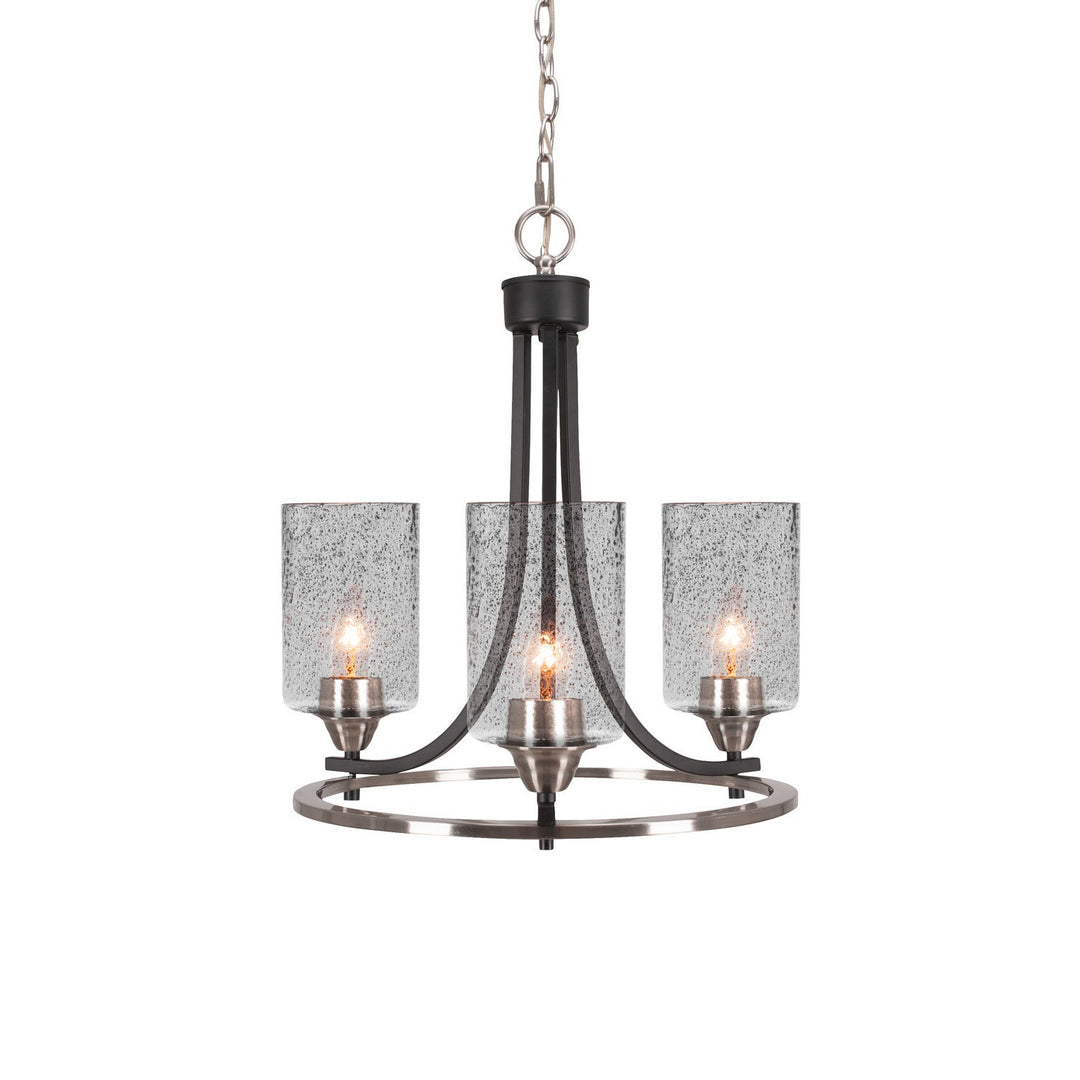 Toltec Paramount 3403-mbbn-3002 Chandelier Light - Matte Black & Brushed Nickel