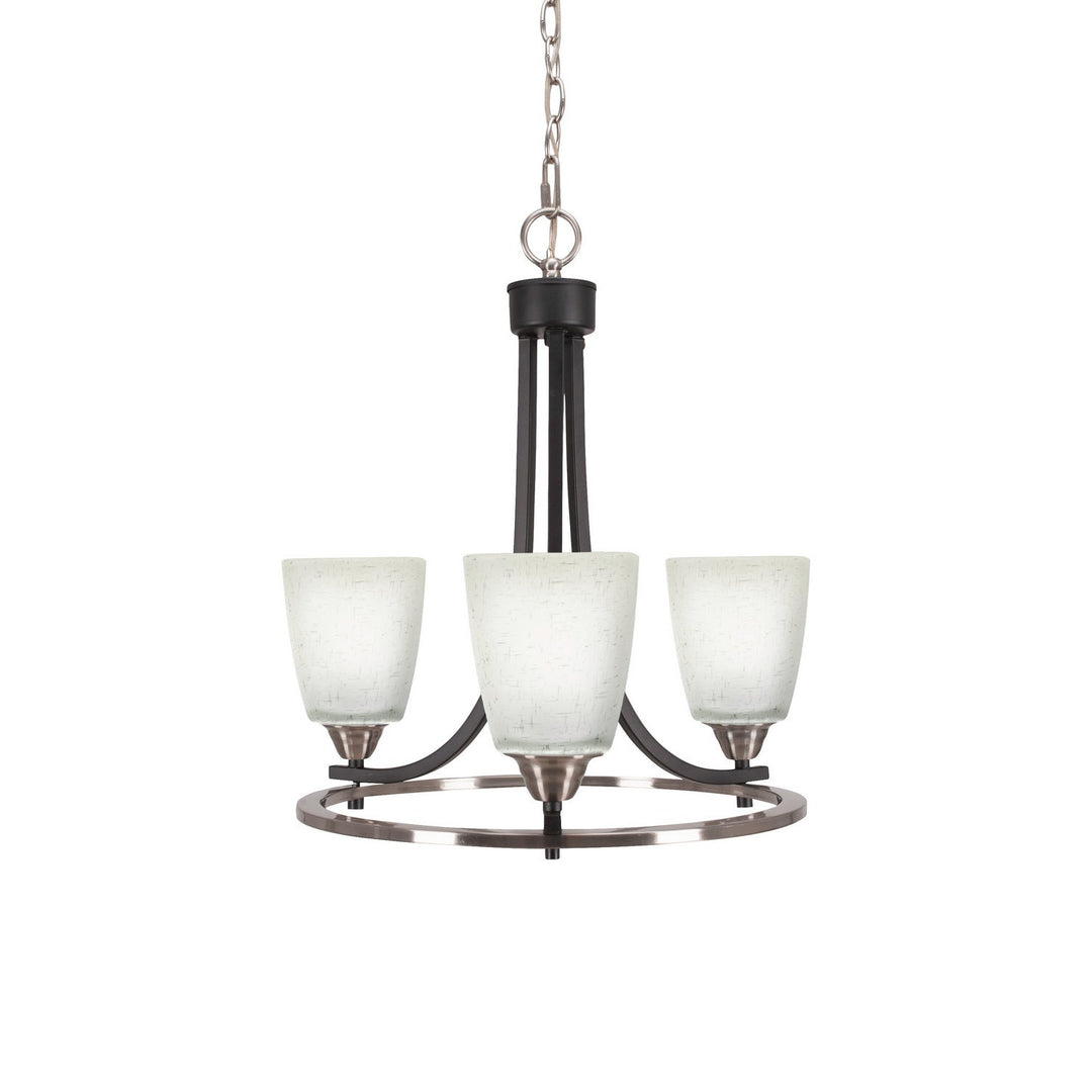Toltec Paramount 3403-mbbn-460 Chandelier Light - Matte Black & Brushed Nickel