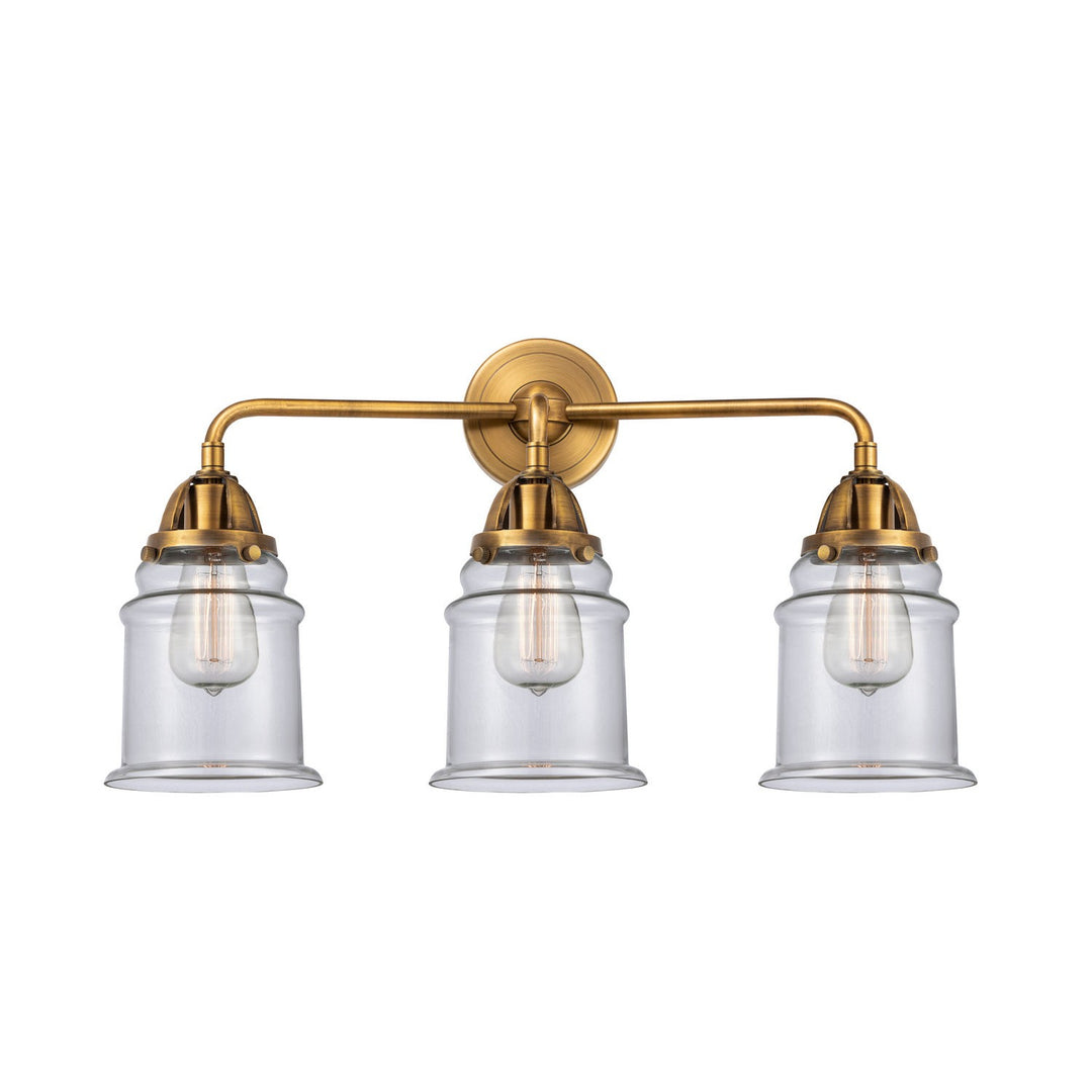 Innovations Nouveau 2 288-3W-BB-G182 Bath Vanity Light 24 in. wide - Brushed Brass