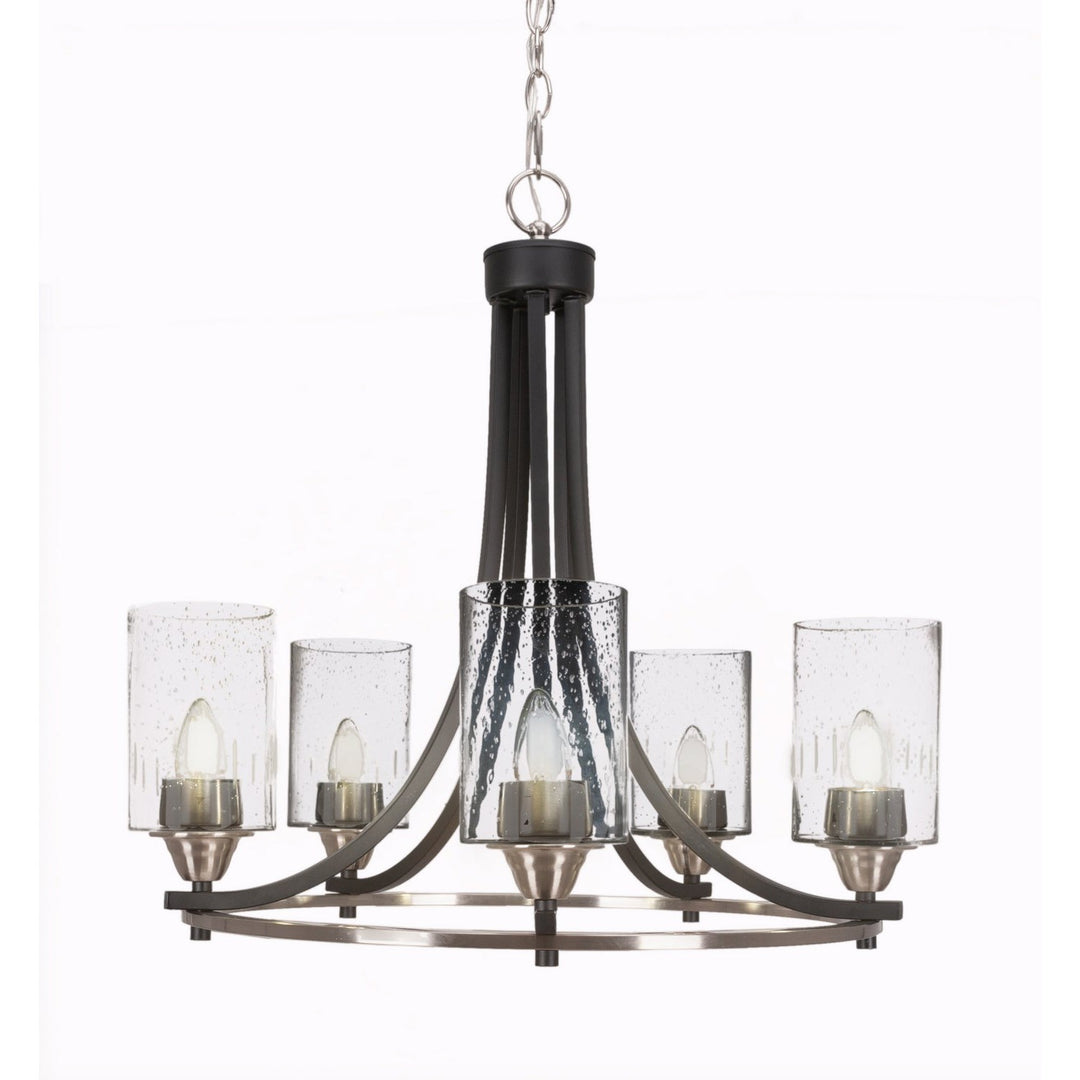 Toltec Paramount 3405-mbbn-300 Chandelier Light - Matte Black & Brushed Nickel