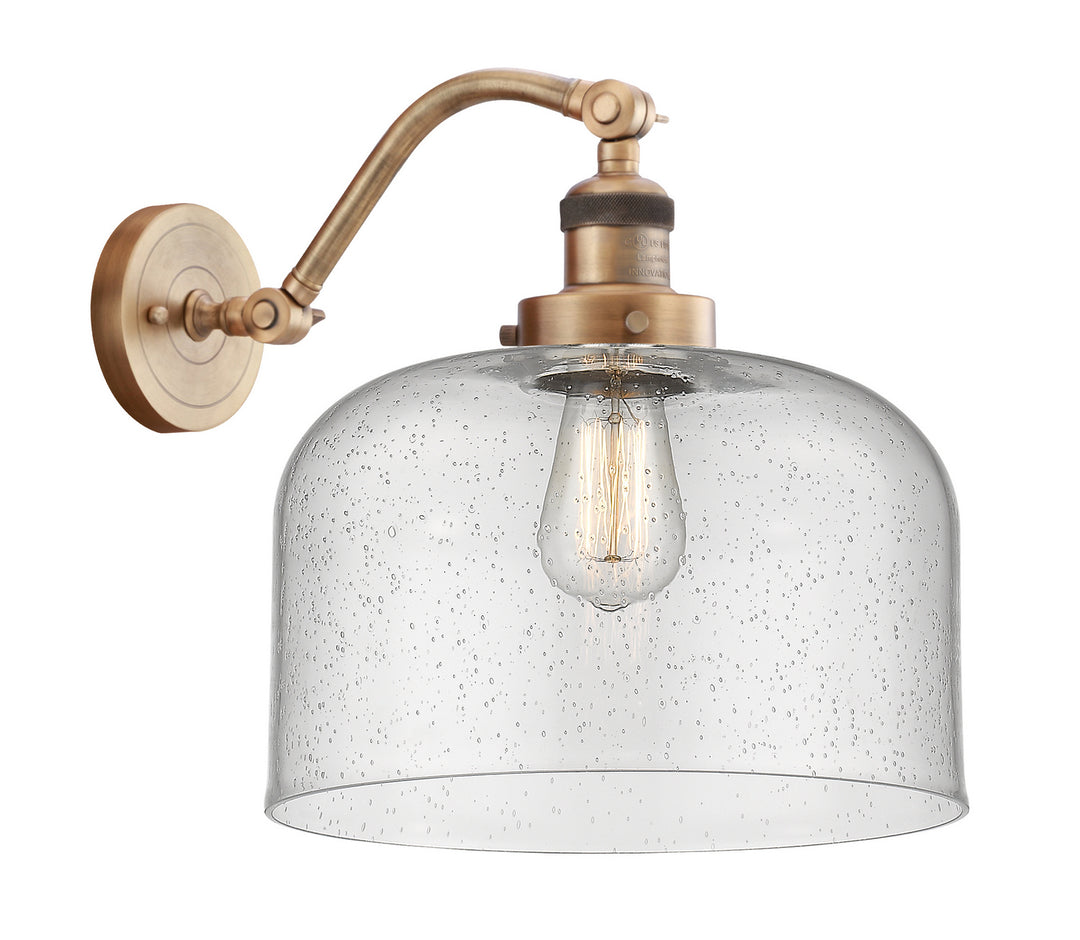 Innovations Franklin Restoration 515-1W-BB-G74-L Wall Sconce Light - Brushed Brass