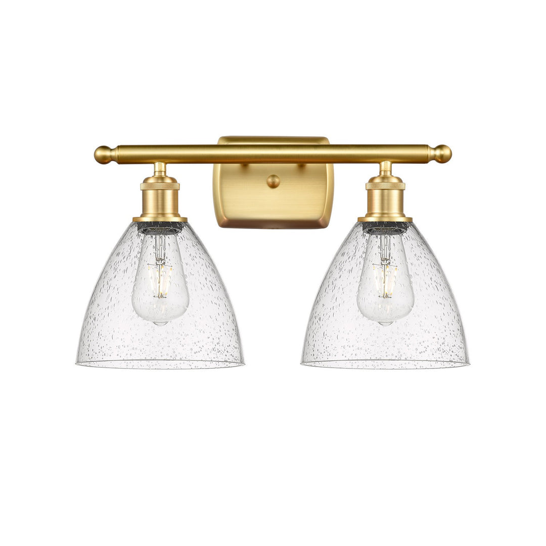 Innovations Ballston 516-2W-SG-GBD-754 Bath Vanity Light 18 in. wide - Satin Gold