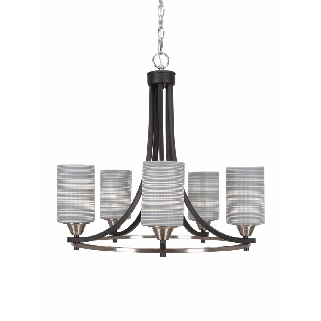 Toltec Paramount 3405-mbbn-4062 Chandelier Light - Matte Black & Brushed Nickel