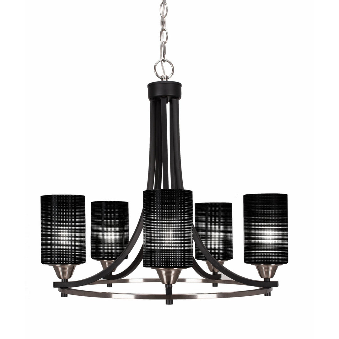 Toltec Paramount 3405-mbbn-4069 Chandelier Light - Matte Black & Brushed Nickel