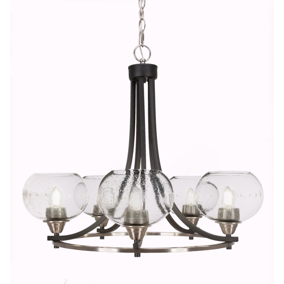 Toltec Paramount 3405-mbbn-4100 Chandelier Light - Matte Black & Brushed Nickel