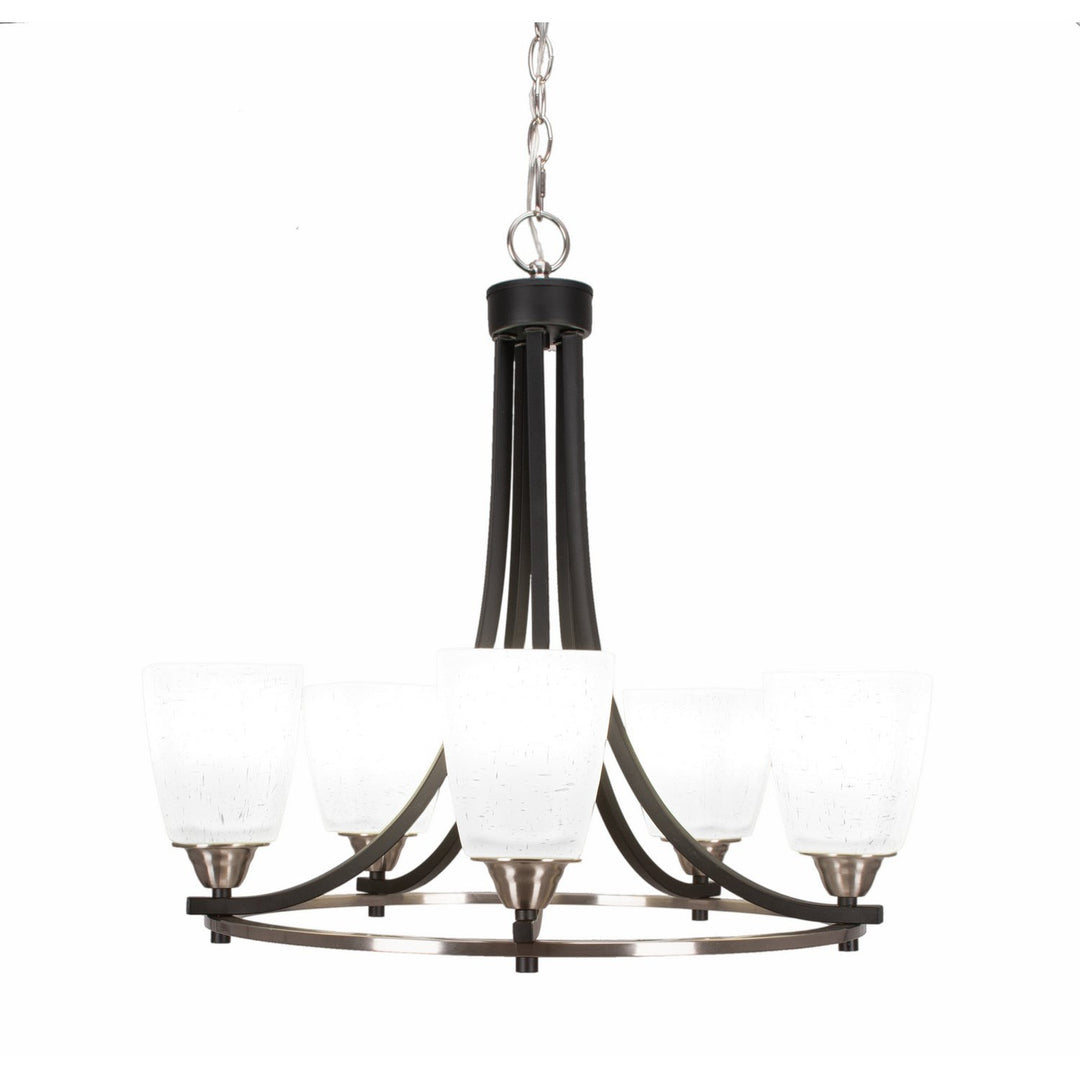 Toltec Paramount 3405-mbbn-460 Chandelier Light - Matte Black & Brushed Nickel