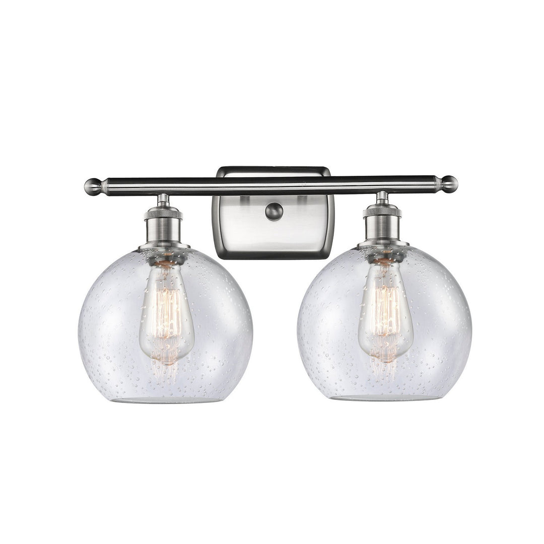 Innovations Ballston 516-2W-SN-G124-8 Bath Vanity Light 18 in. wide - Brushed Satin Nickel