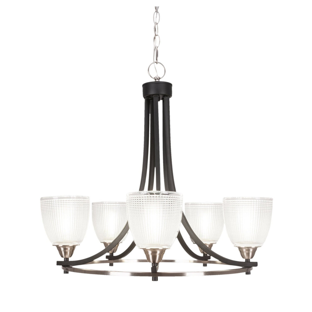 Toltec Paramount 3405-mbbn-500 Chandelier Light - Matte Black & Brushed Nickel