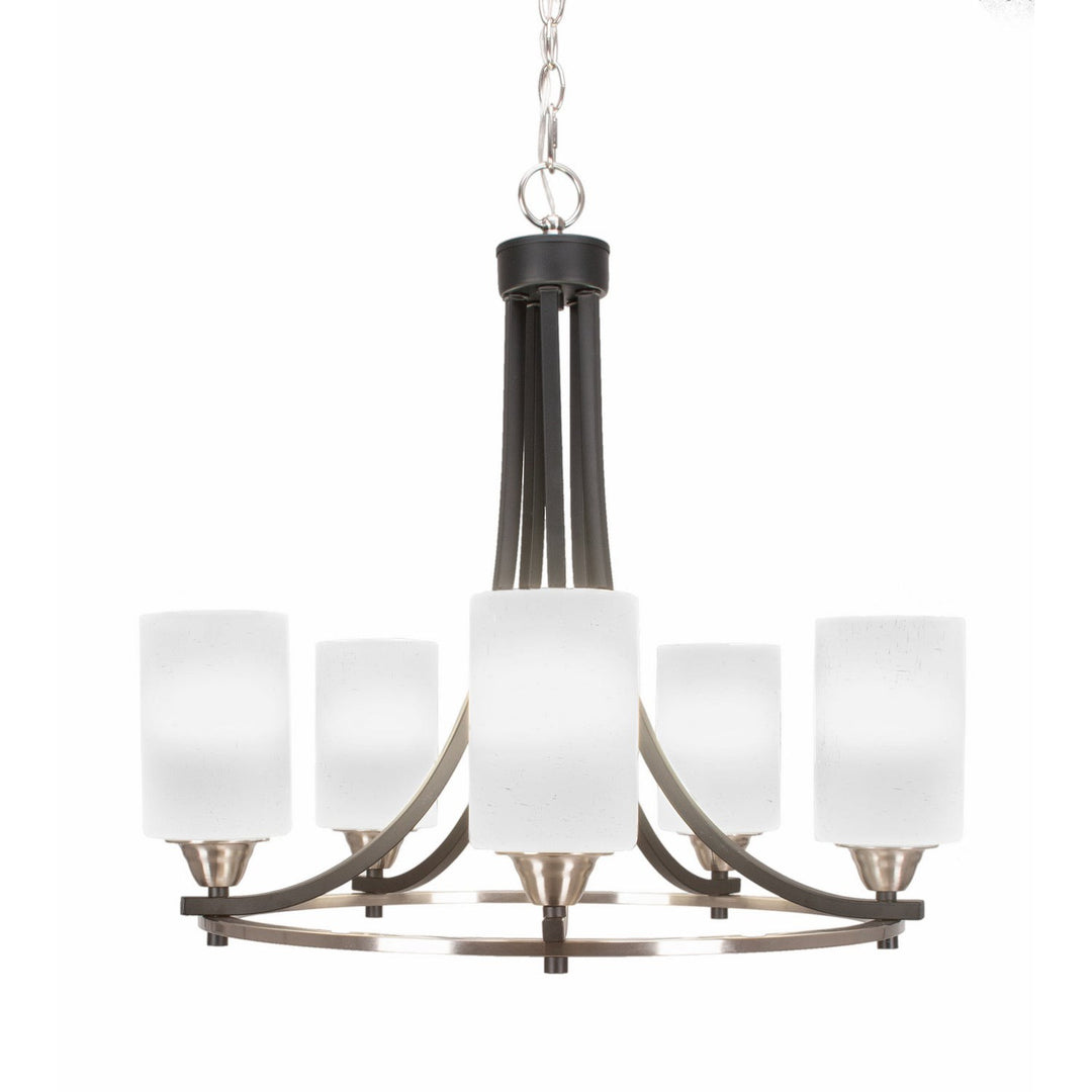 Toltec Paramount 3405-mbbn-531 Chandelier Light - Matte Black & Brushed Nickel