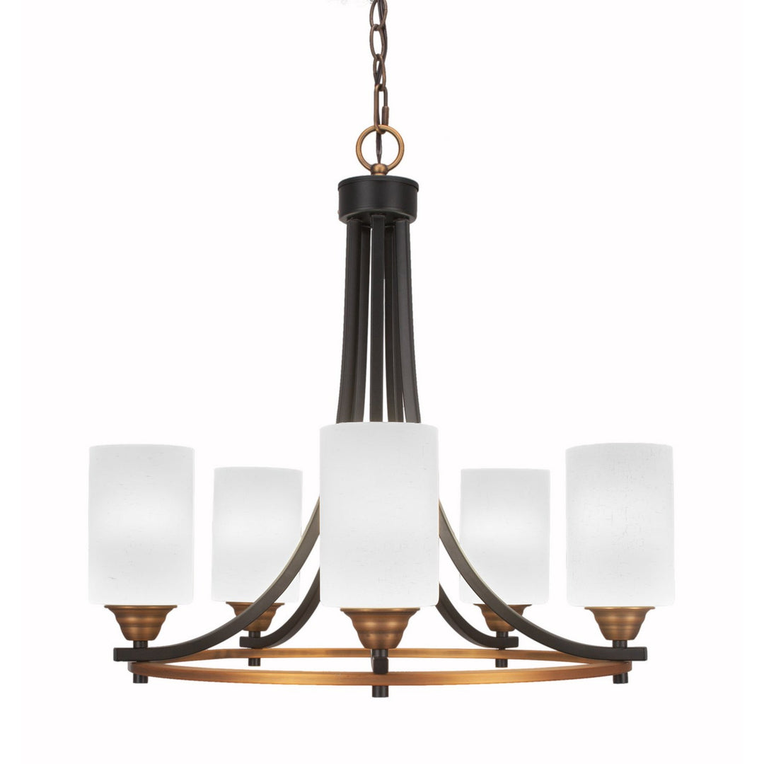 Toltec Paramount 3405-mbbr-310 Chandelier Light - Matte Black & Brass