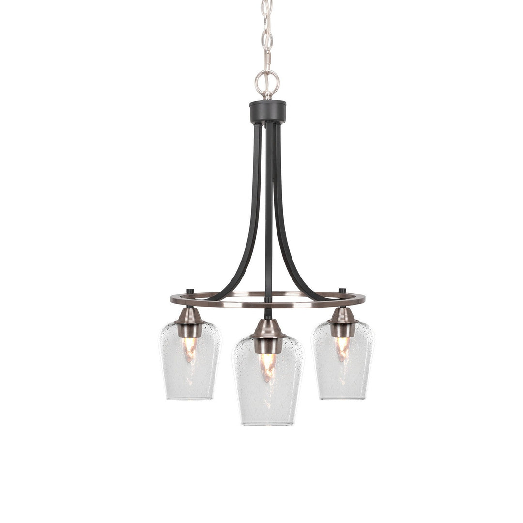 Toltec Paramount 3413-mbbn-210 Chandelier Light - Matte Black & Brushed Nickel