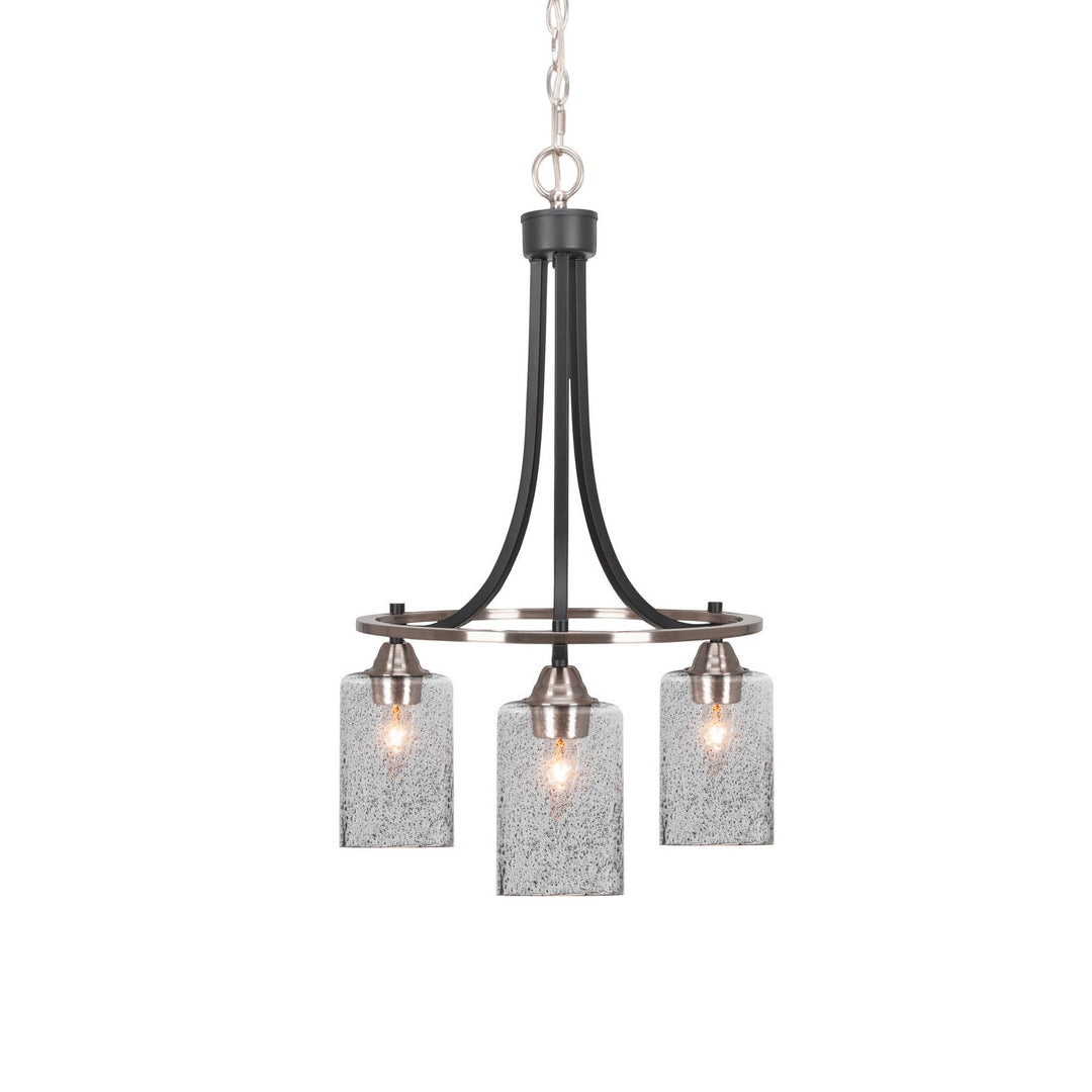 Toltec Paramount 3413-mbbn-3002 Chandelier Light - Matte Black & Brushed Nickel