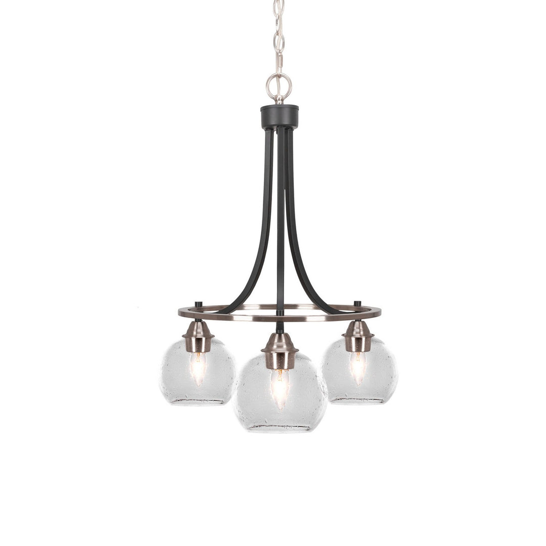Toltec Paramount 3413-mbbn-4100 Chandelier Light - Matte Black & Brushed Nickel