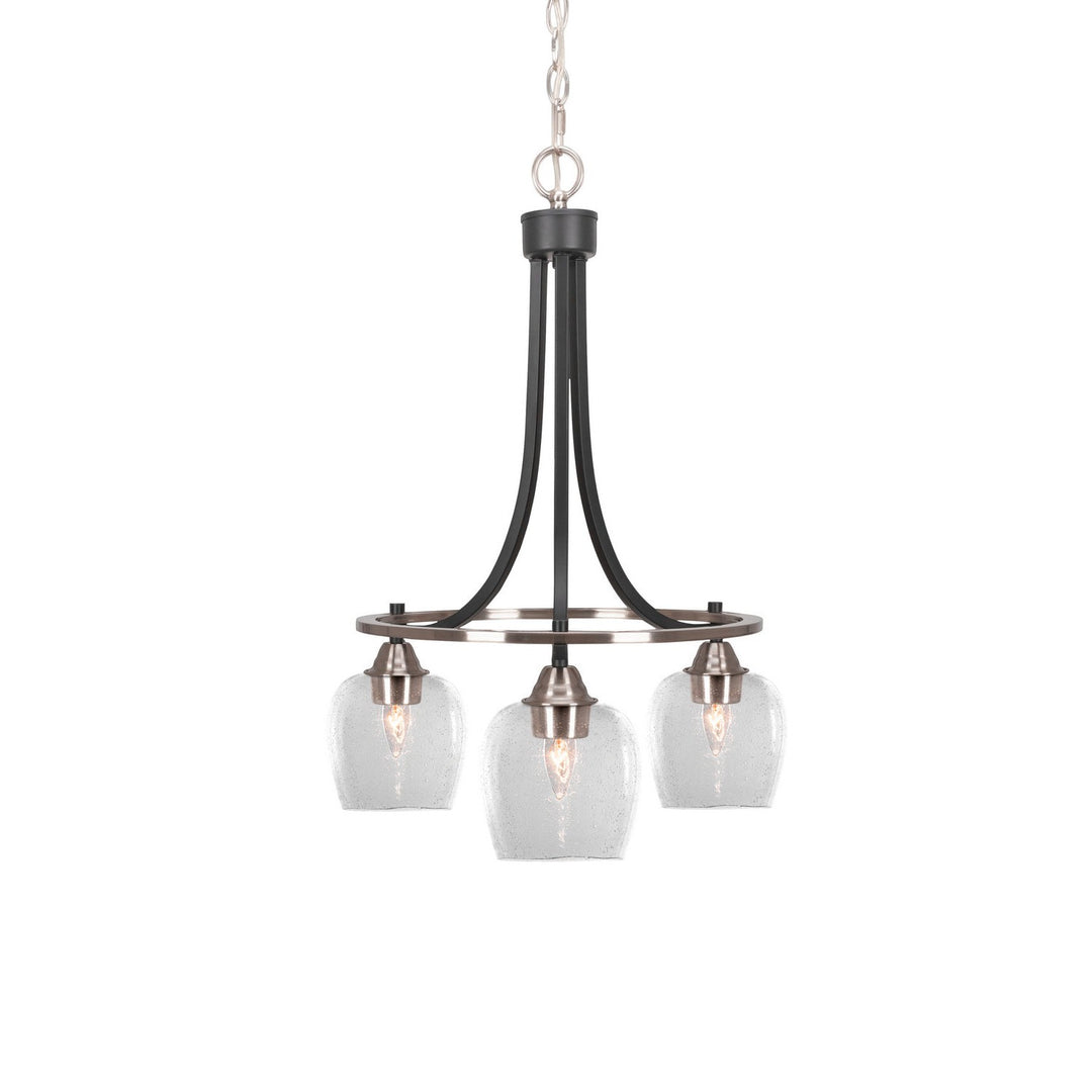 Toltec Paramount 3413-mbbn-4810 Chandelier Light - Matte Black & Brushed Nickel