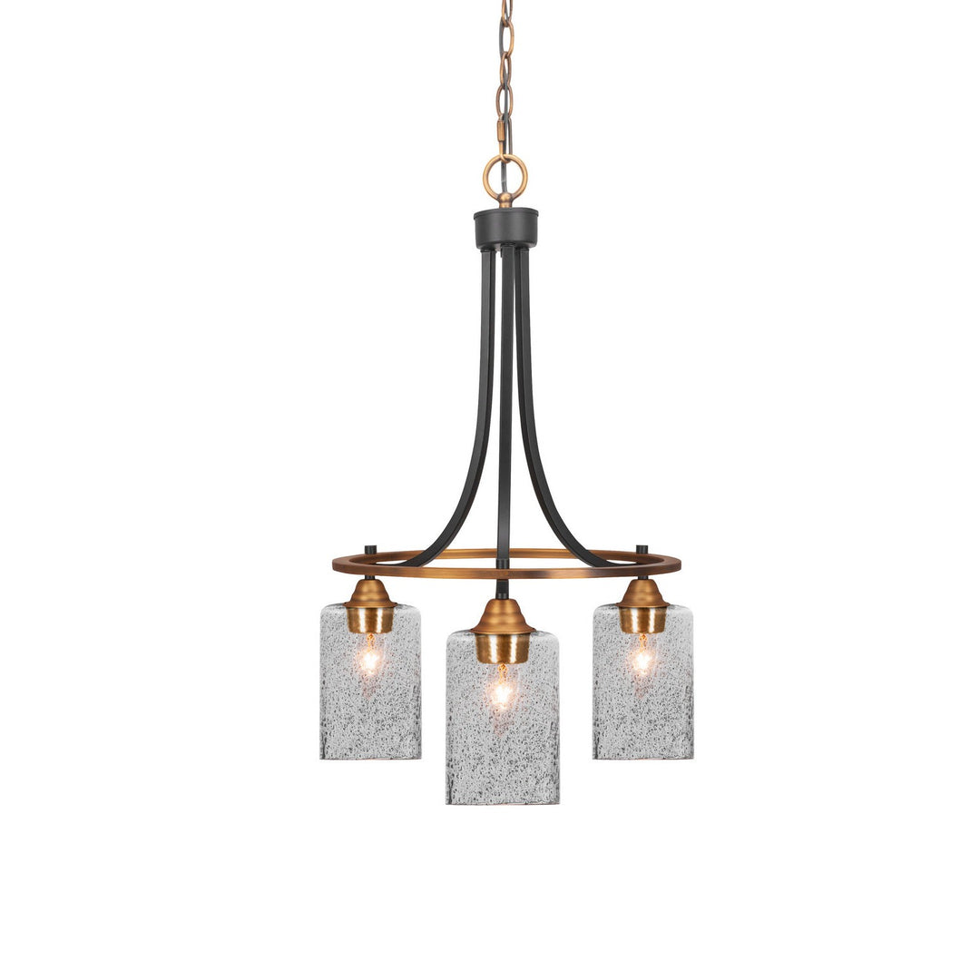 Toltec Paramount 3413-mbbr-3002 Chandelier Light - Matte Black & Brass