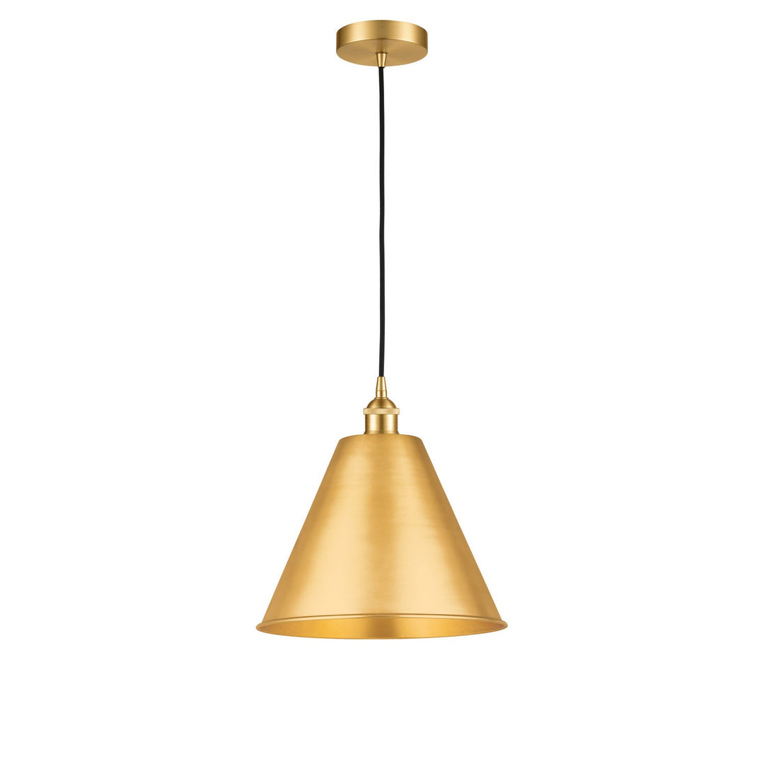Innovations Edison 616-1P-SG-MBC-12-SG Pendant Light - Satin Gold
