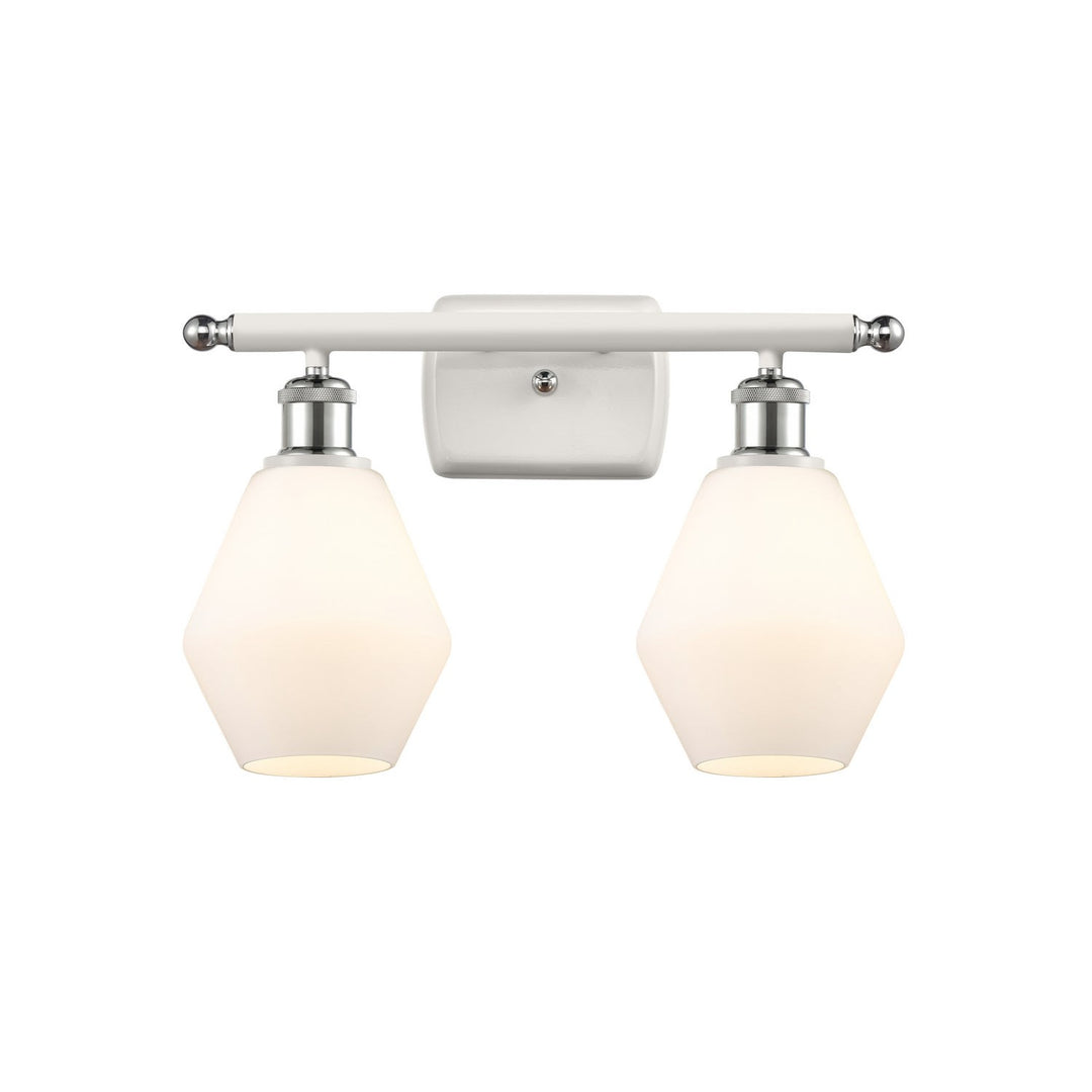 Innovations Ballston 516-2W-WPC-G651-6-LED Bath Vanity Light 16 in. wide - White and Polished Chrome