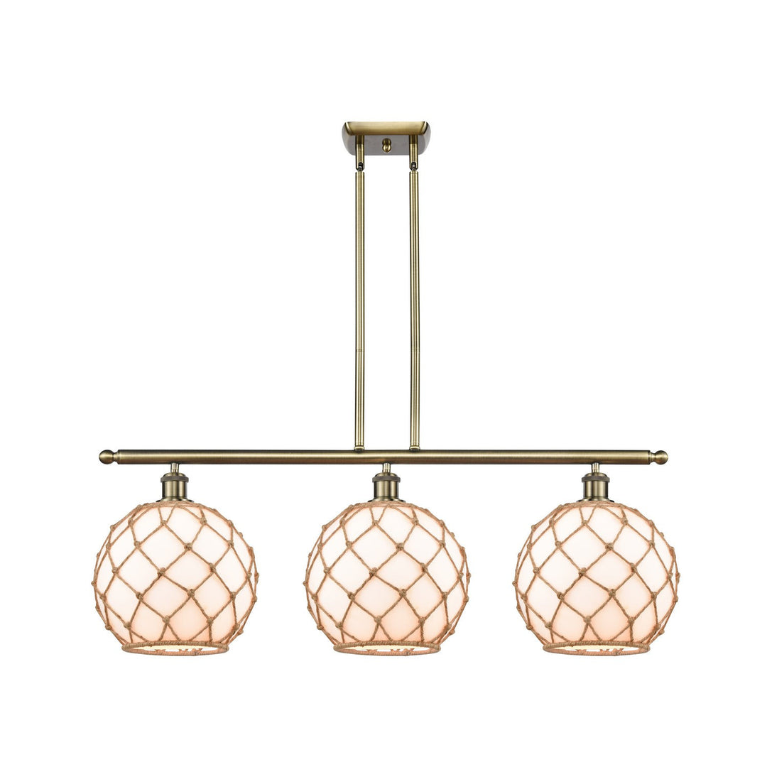 Innovations Ballston 516-3I-AB-G121-10RB Pendant Light - Antique Brass