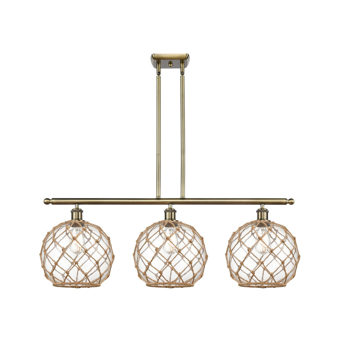 Innovations Ballston 516-3I-AB-G122-10RB-LED Pendant Light - Antique Brass