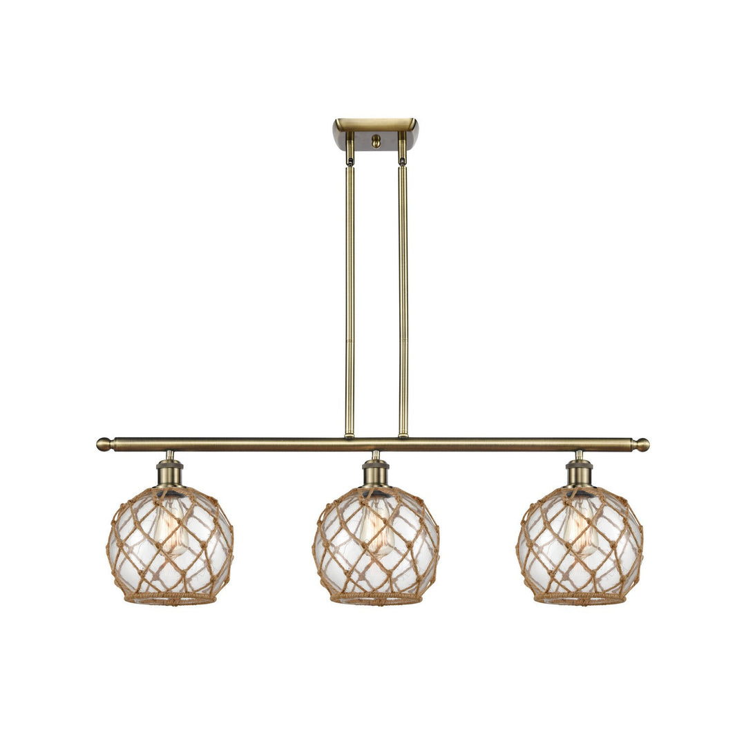 Innovations Ballston 516-3I-AB-G122-8RB Pendant Light - Antique Brass