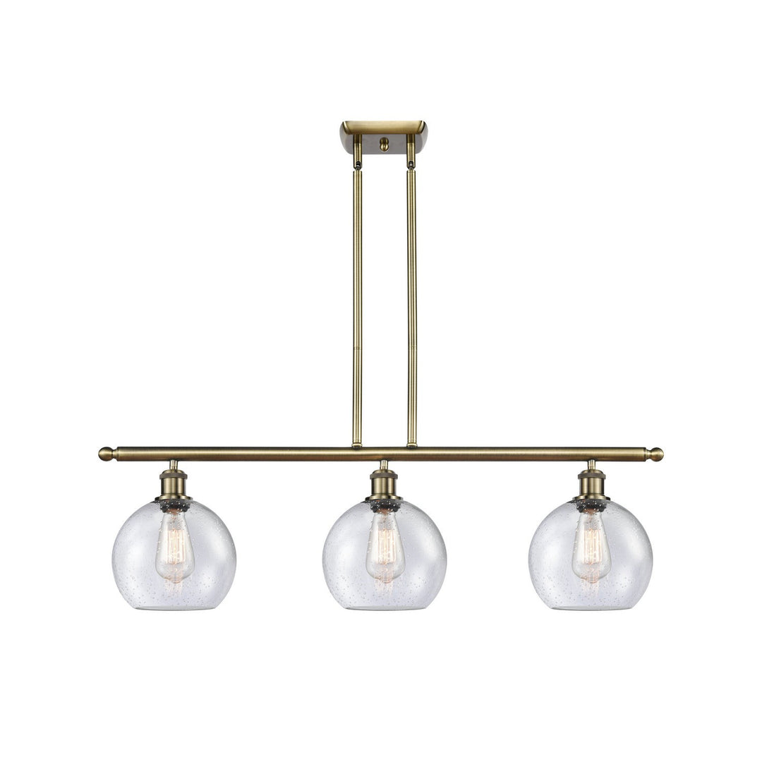 Innovations Ballston 516-3I-AB-G124-8 Pendant Light - Antique Brass