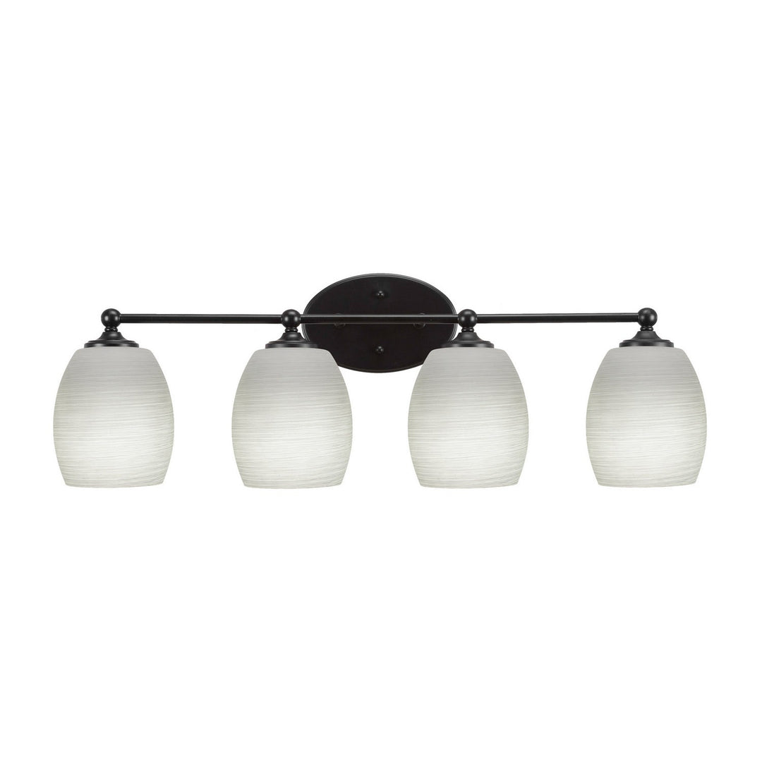 Toltec Capri 5914-mb-615 Bath Vanity Light 30 in. wide - Brushed Nickel